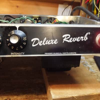 Fender Deluxe Reverb 1982 blackface factory hand wired  22-Watt 1x12" image 10
