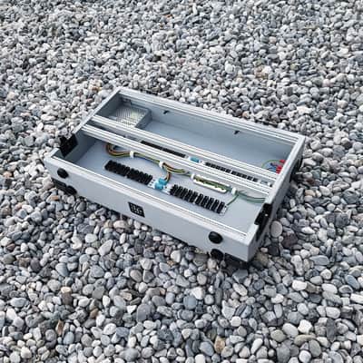 7U Eurorack Case Powered, 84 or 104hp, patched resealable modular synth image 1