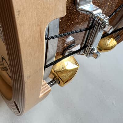 Yamaha Elvin Jones Signature snaredrum 2010s - Gold sparkle, gold lugs. image 11