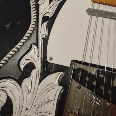 1997 Fender Telecaster '52 USA Reissue AVRI Telecaster w/ Waylon Jennings-Style Leather Cover- Tweed Case & COA! image 8