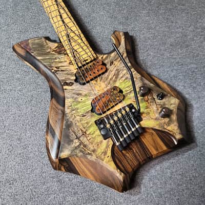 Barlow Guitars Osprey Hybrid Headless 2021 Hybrid Burl/Zirocote/Pale Moon Ebony image 9