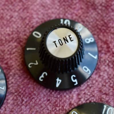 Vintage 1960's Gibson Witchhat Knob Set Witch Hat SG Standard ES-335 ES175 image 5