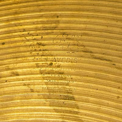 Vintage Zildjian Thin Stamp A Medium Ride Cymbal - 1970s - 20" Inch - 2450g image 2