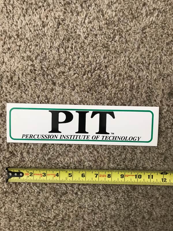 Percussion Institute of Technology (PIT) Vintage Decal early 90's image 1