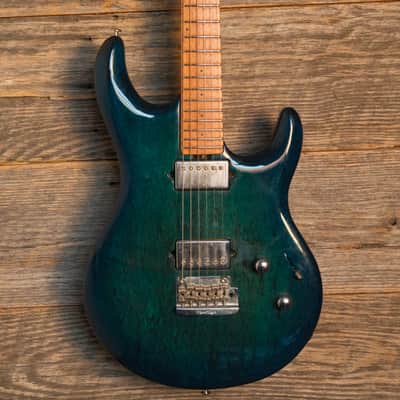 Used Ernie Ball Music Man BFR Luke III HH - Trans Blue w/OHSC image 1