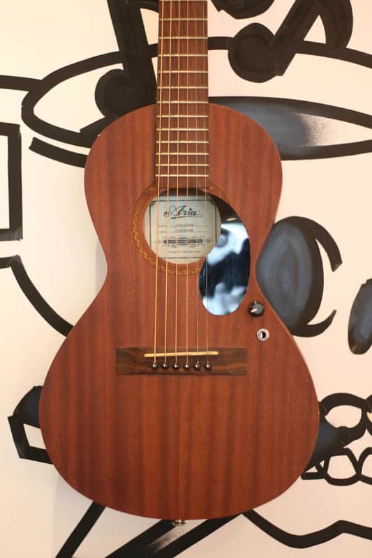 ARIA ASA-18H TRAVEL GUITAR | With Electronics | Used Guitar image 1