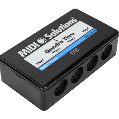 MIDI Solutions Quadra Thru 4 Output MIDI Thru Box image 2