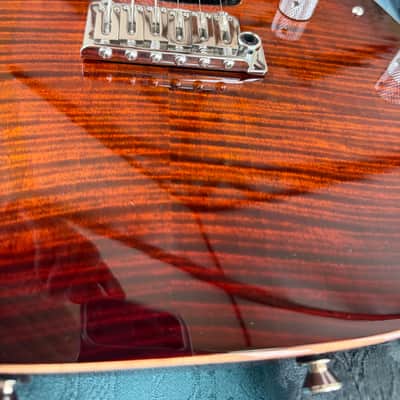 Tom Anderson Drop Top Orange Burnished Burst with Bindings image 13