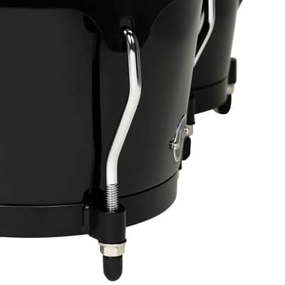 LP Aspire Fiberglass Bongo Set, Black with Black Hardware (LPA601F-BK) image 5