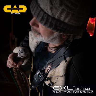CAD Audio GXLIEM4 Frequency Agile Wireless In Ear Monitor System -Four discrete mixes - includes 4 MEB1 Earbuds, 4 Bodypack Receivers, Rack Mount Ears and Antenna Relocation Kit ,Black image 9