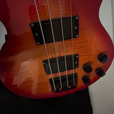 Epiphone Les Paul bass guitar nice shape image 10