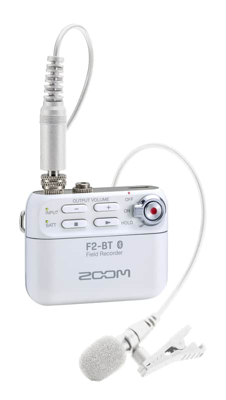 Zoom F2 Bt   Field Recorder Bluetooth + Microfono Lavalier   Bianco image 1