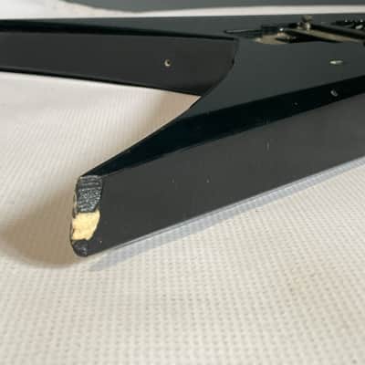 1990's MIJ Jackson Professional King V Black Guitar Body Floyd Tremolo Ready image 22