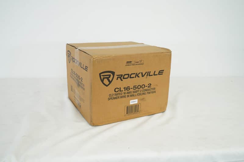 Rockville CL16-500-2 CL2 Rated 16 AWG 500' Speaker Wire In Wall Ceiling 70V 100V image 1