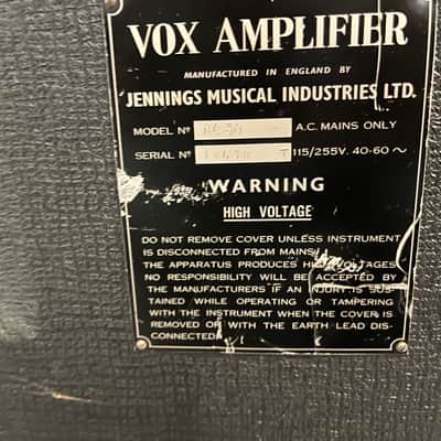 Vox AC30 1964 6 input Treble Model - Jennings JMI image 6