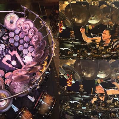Terry Bozzio's 1998 DW 2x10" Maple Piccolo Tom. Autographed! Walnut Satin Oil image 8