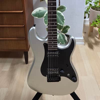 Fender Boxer Series Stratocaster MIJ BRAND NEW 2020 Porsche Inca Silver HH Japanese MJ Made in Japan Super Strat Coil Tap Gotoh Vintage 80s Reissue Black Headstock Guitar image 4
