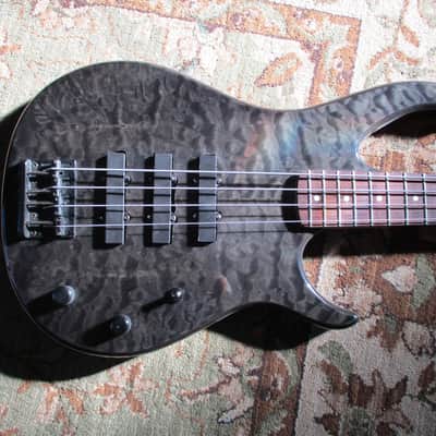 Peavey Millennium 4 BXP Bass Transparent Black. Modified With 3rd Pickup Added & Gibson G-3 Wiring. image 1