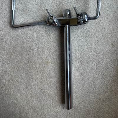 Premier Vintage Lokfast Double Tom Drum Holder Mount Post - 8” and 5” L Arm 70s - Chrome image 1