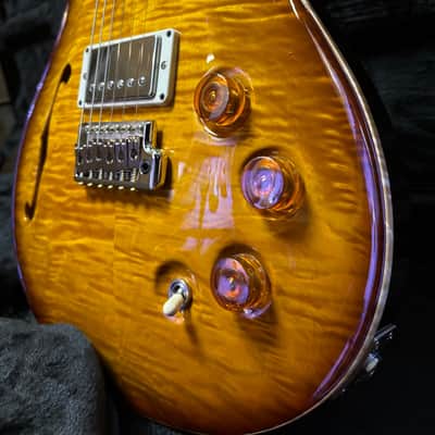 PRS DGT Moons Semi-Hollow McCarty Tobacco Burst w/case image 3
