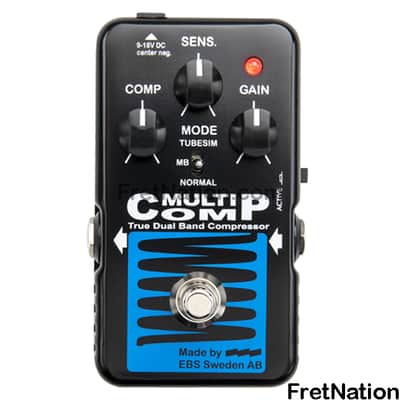 EBS Blue Label MultiComp Multi-Band Compressor Pedal - EB-MC-BL image 2