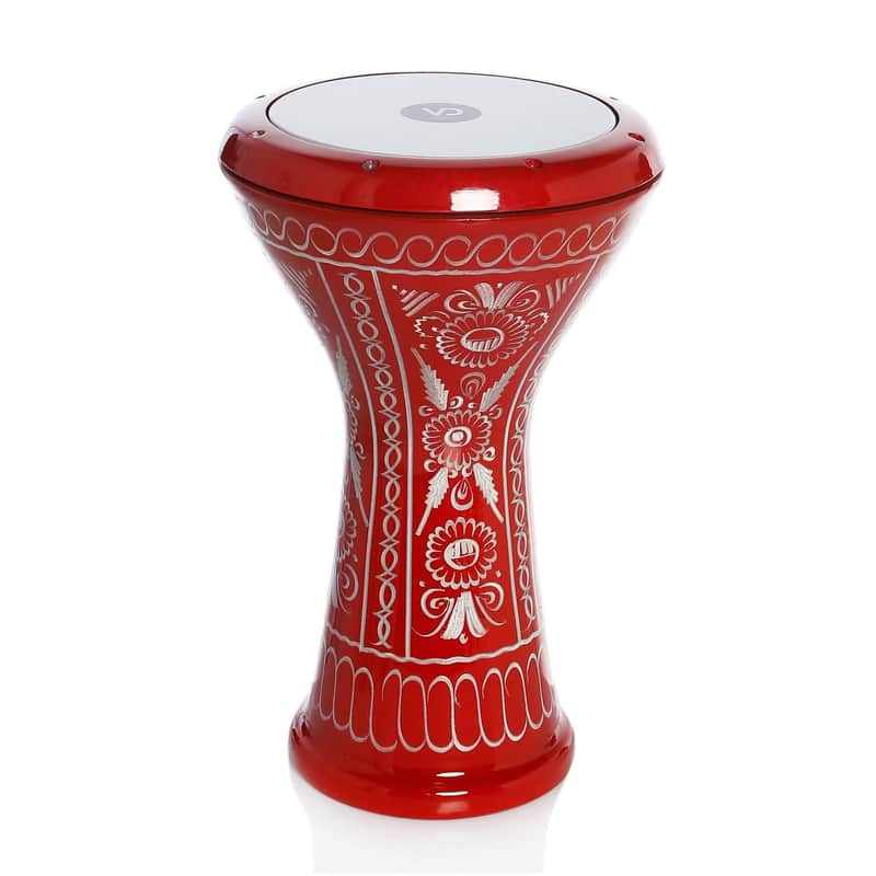 Vatan Darbuka® "Anatolian Motifs in Red" Doumbek/Darbuka - Tuning Lugs & Rmvble Head (8 ½ in.) - US🇺🇸 Shipping image 1