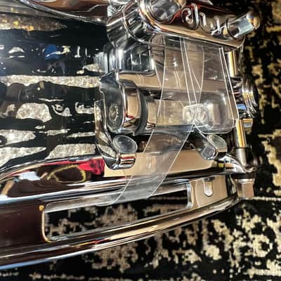 DW 3.14" x 14" Collector's Series Maple Pi Snare Drum - Black Oyster Glass w/ Chrome Hardware image 3