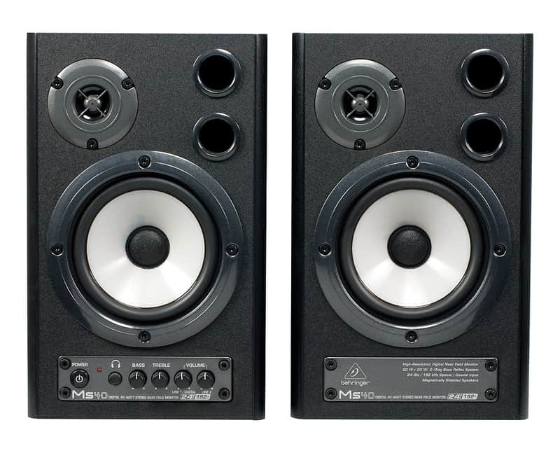 スピーカー BEHRINGER MS40 Behringer MS40 Powered 40-Watt Studio Monitors with S/PDIF (Pair