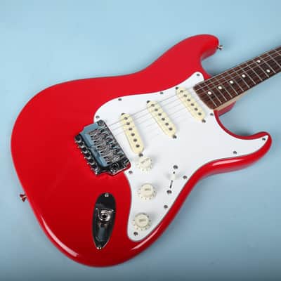 1987 MIJ Squier Ferrari Red Contemporary Stratocaster System 1 Electric Guitar image 7