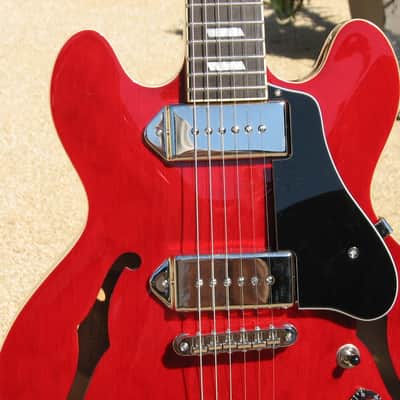 Epiphone Casino Coupe - Cherry Red - Gotoh Bridge - Black Pickguard and Knobs - Upgrades! image 25
