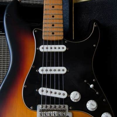 Fender Standard Stratocaster with Maple Fretboard 2008 (upgrade) - Brown Sunburst image 6