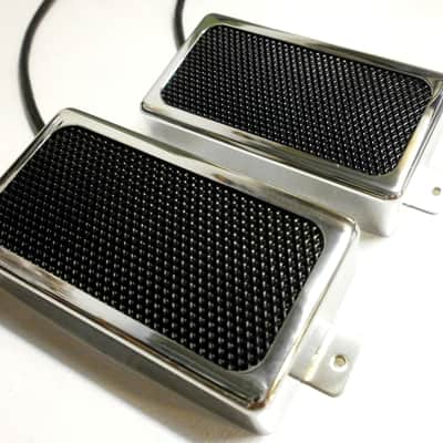 Humbucker Pickups SET Open Cover BLACK FOIL PAF Q Pickups Custom Shop Fits Gibson Epi Greco Ibanez image 1