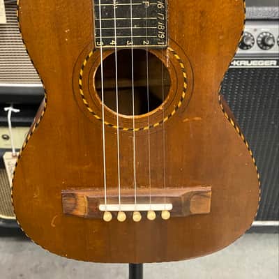 Vintage Hawaiian Music Studio Guitar-Uke - 5 String Steel Style Uke - Includes New HSC! image 3