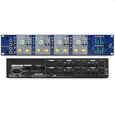 FOCUSRITE ISA 428 MKII 4 Channel Rackmount Microphone Pre-Amplifier image 1