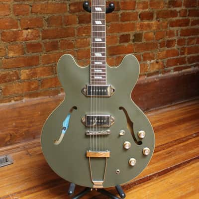 Epiphone Casino Worn 2022 - Worn Olive Drab image 3