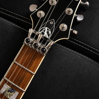 ESP LTD AS-1 FR Alex Skolnick Signature Black Aqua Sunburst Eclipse Upgrades Lollar image 7