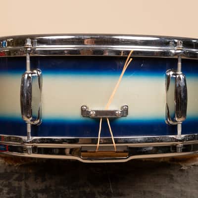 1960s Slingerland 5x14 Blue and Silver Duco Student Snare Drum image 5