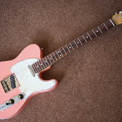 MJT Warmoth Fender American Vintage 62 Relic Road Worn Telecaster Shell Pink Coral image 16