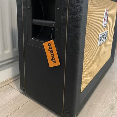 Orange PPC212OB 120-Watt 2x12" Open Back Guitar Cabinet Black With Cover image 2