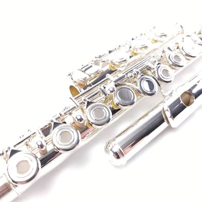 Refurbished++ Di Zhao 701 E Silver Pre-Pro Step Up Flute B Foot Open Hole image 6