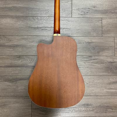 Eko TRI Dreadnought Cutaway Acoustic Electric Guitar - Natural image 10