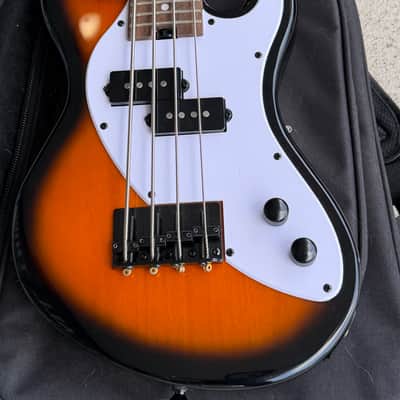 Kala UBASS-SB-TB-FS Solid Body Fretted U-Bass Sunburst w/Padded Gig Bag image 2