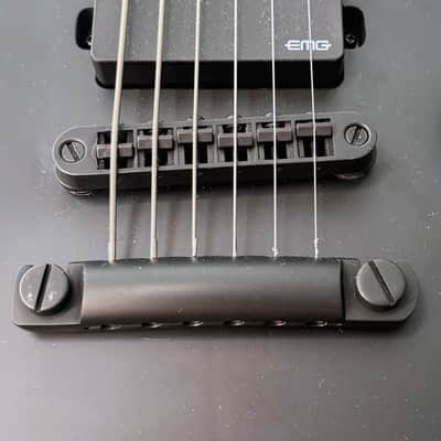 ESP LTD Viper-400B Baritone Black Satin 2021 Indonesia w/ EMG 81/85 – B Standard Setup image 6