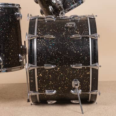 1964 Slingerland Mardi Gras Pearl Gene Krupa Deluxe Drum Set image 9