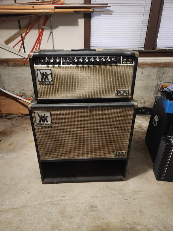 Vintage 1970s Ernie Ball Music Man HD-130 Reverb Head & 212RH Cabinet **Fully Serviced** imagen 1