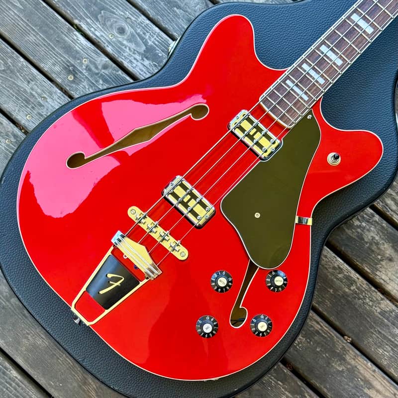 Fender Modern Player Coronado Bass 2014 - Candy Apple Red image 1