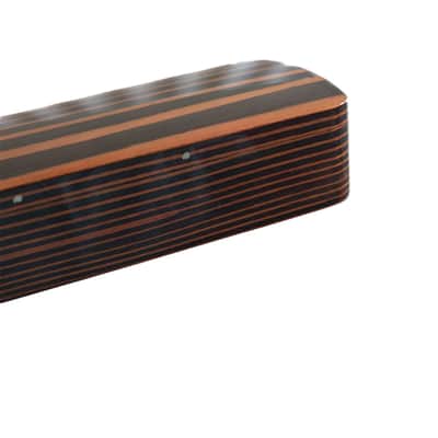 4 String Zebra Precision Bass Fretless Neck image 5