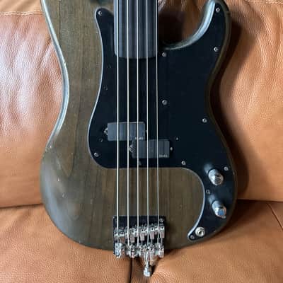 Warmoth 5 String Fretless Precision Bass 1990's - Mocha Brown image 1