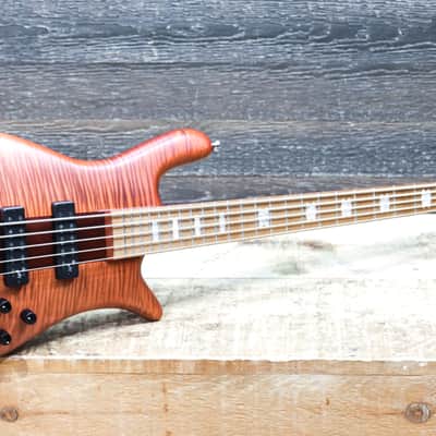 Spector Euro 5 RST Sienna Stain Matte Flame Maple Top 5-String Electric Bass w/Bag image 11