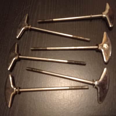 Sonor Tension rods set 6pc for Teardrop / Champion 70s - Classic chrome image 2